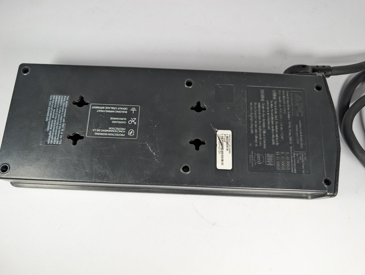 APC - 11 Outlet Surge Protector with 8 ft Cord - P11U2 - Used - Big Liquidators