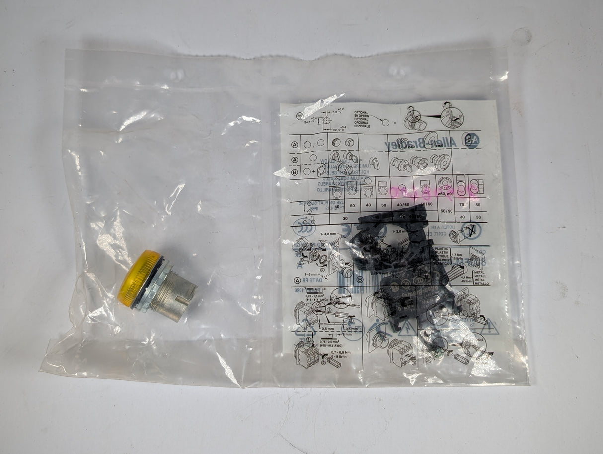 Allen Bradley - 22 mm Pilot Light - 800FM - P5PN3W - New - Big Liquidators