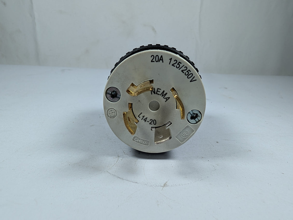 Hubbel - Industrial Locking Blade Plug 20A 125/250V - L14 - 20 - Used - Big Liquidators