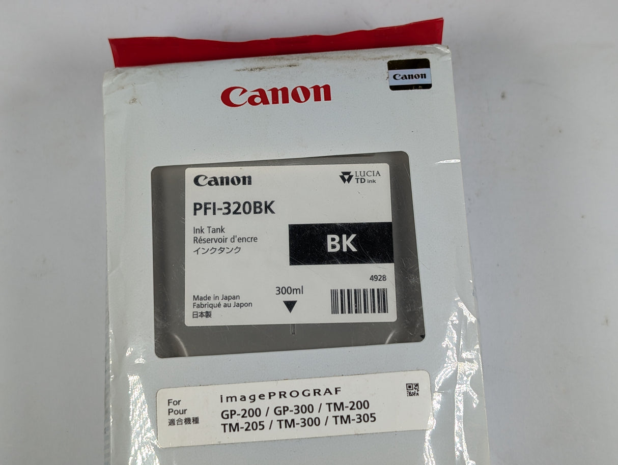 Cannon - High Yeild Ink Cartridge Black - PFI - 320BK - New - Big Liquidators