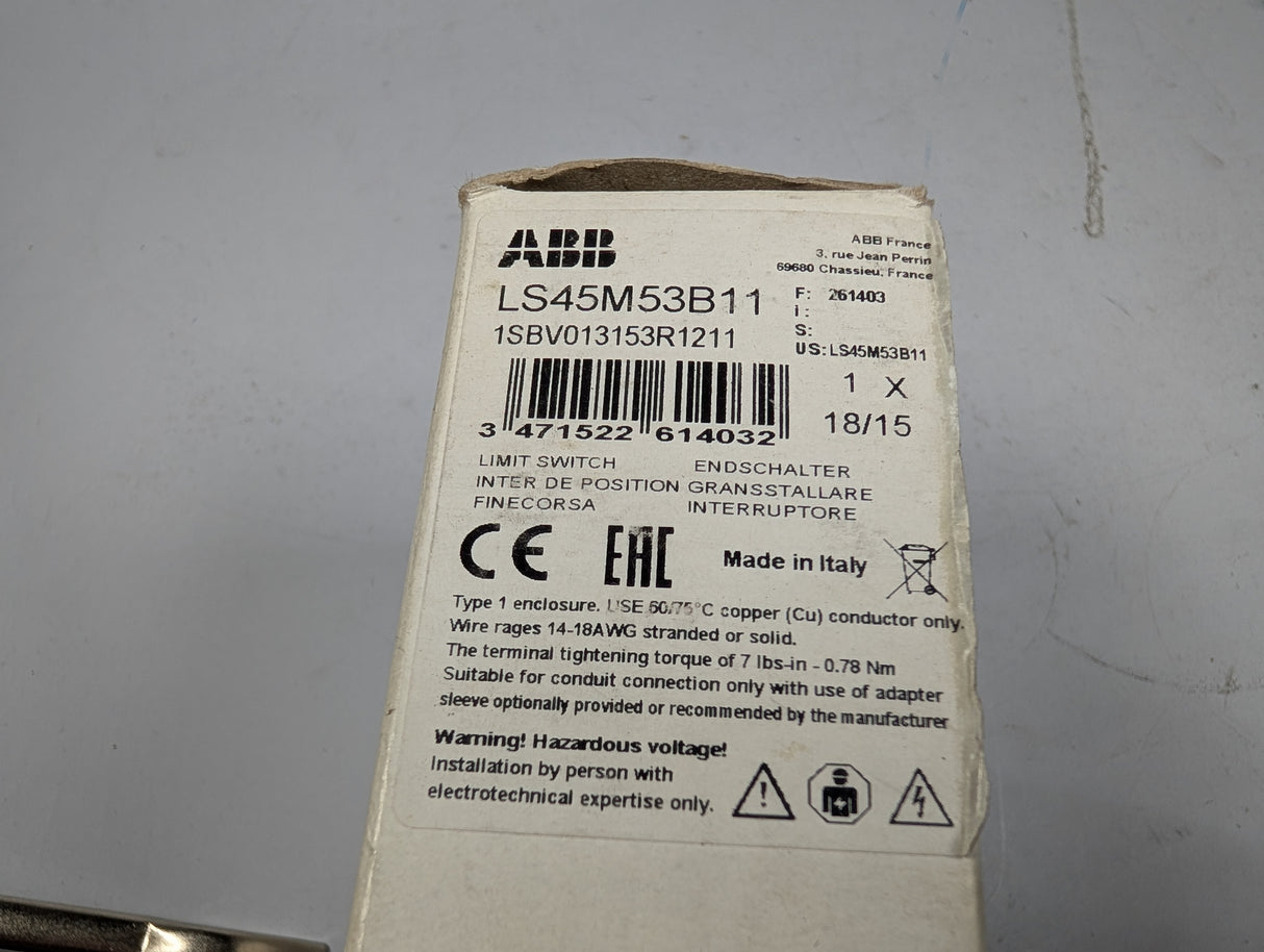 ABB - LImit Switch - 2TLA50021R1200 - New - Big Liquidators