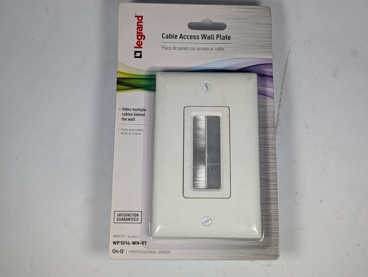 Legrand - Cable Access Wall Plate - WP1014 - WH - V1 - New - Big Liquidators