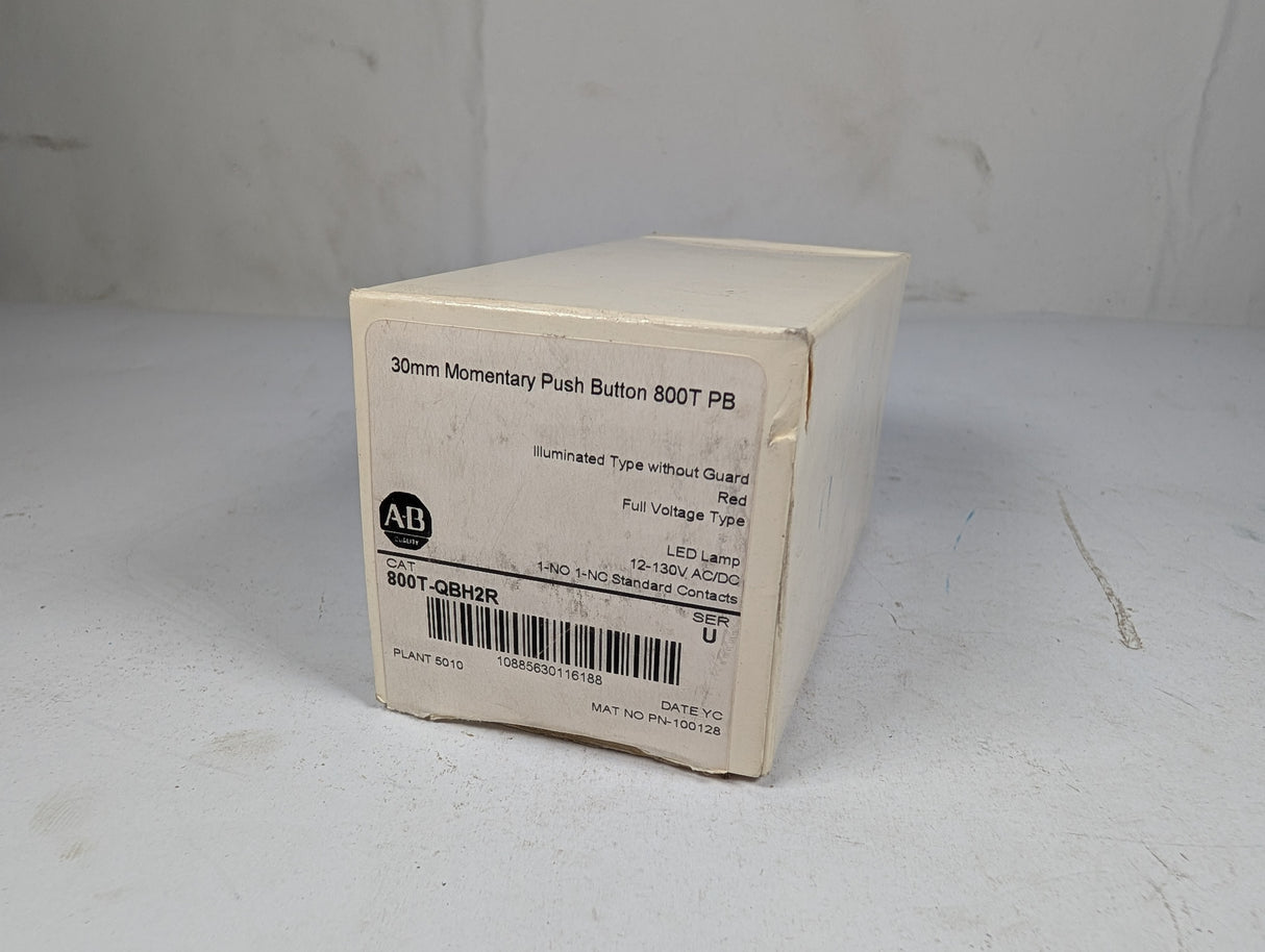 Allen Bradly - Momentary Push Button - 800T - QBH2R - New - Big Liquidators