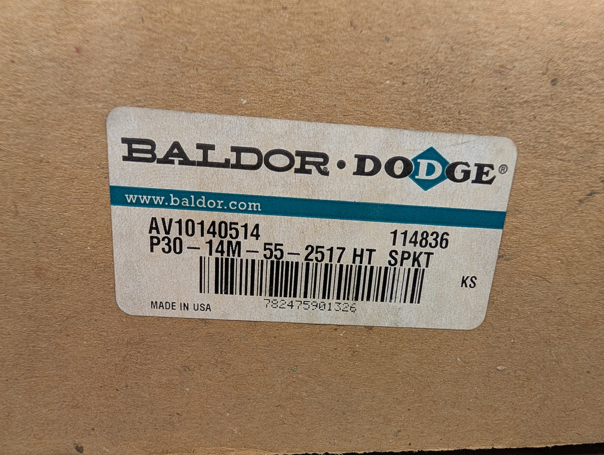 Dodge - High Torque Drive Belt Sprocket - P30 - 14M - 55 - 2517 HT SPKT - New - Big Liquidators