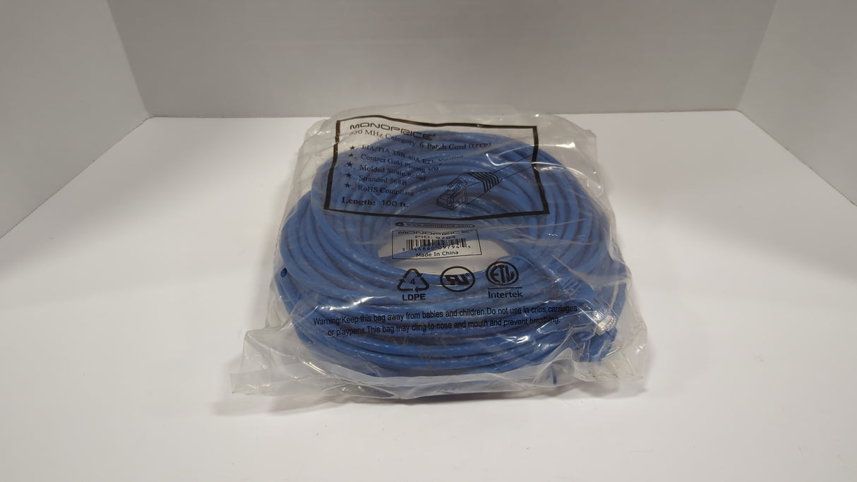 CAT 6 Ethernet Cables - 100ft - New - Big Liquidators