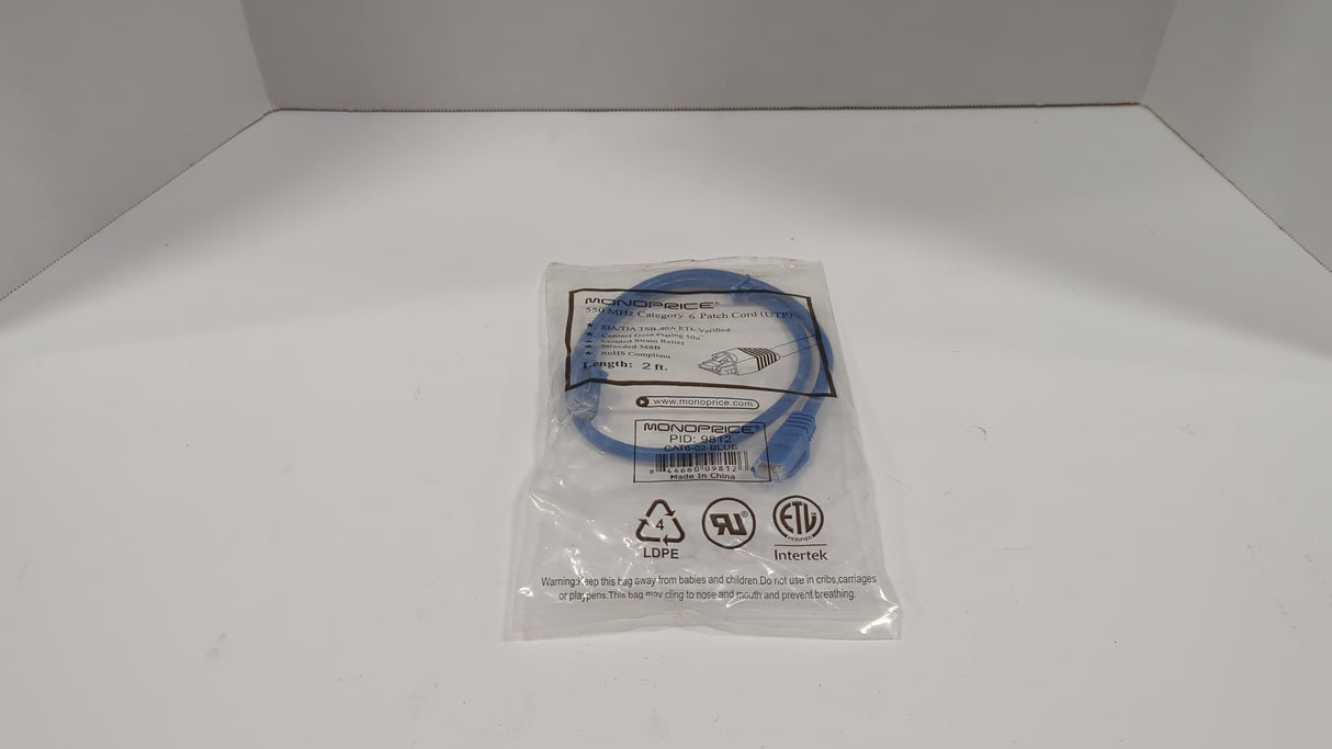 CAT 6 Ethernet Cables - 2ft - New - Big Liquidators