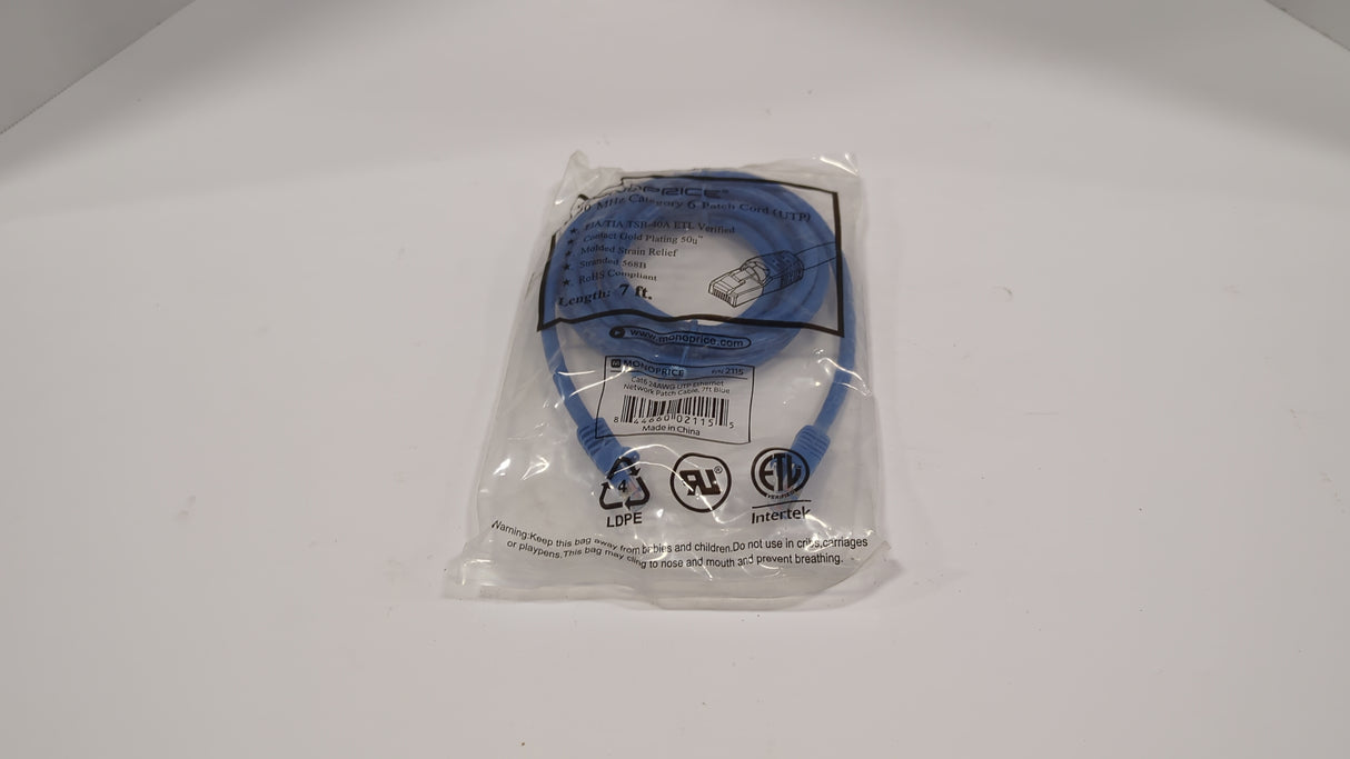CAT 6 Ethernet Cables - 7ft - New - Big Liquidators