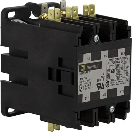 Square - D - Definite Purpose Magnetic Contactor - 8910DPA63V02 - New - Big Liquidators
