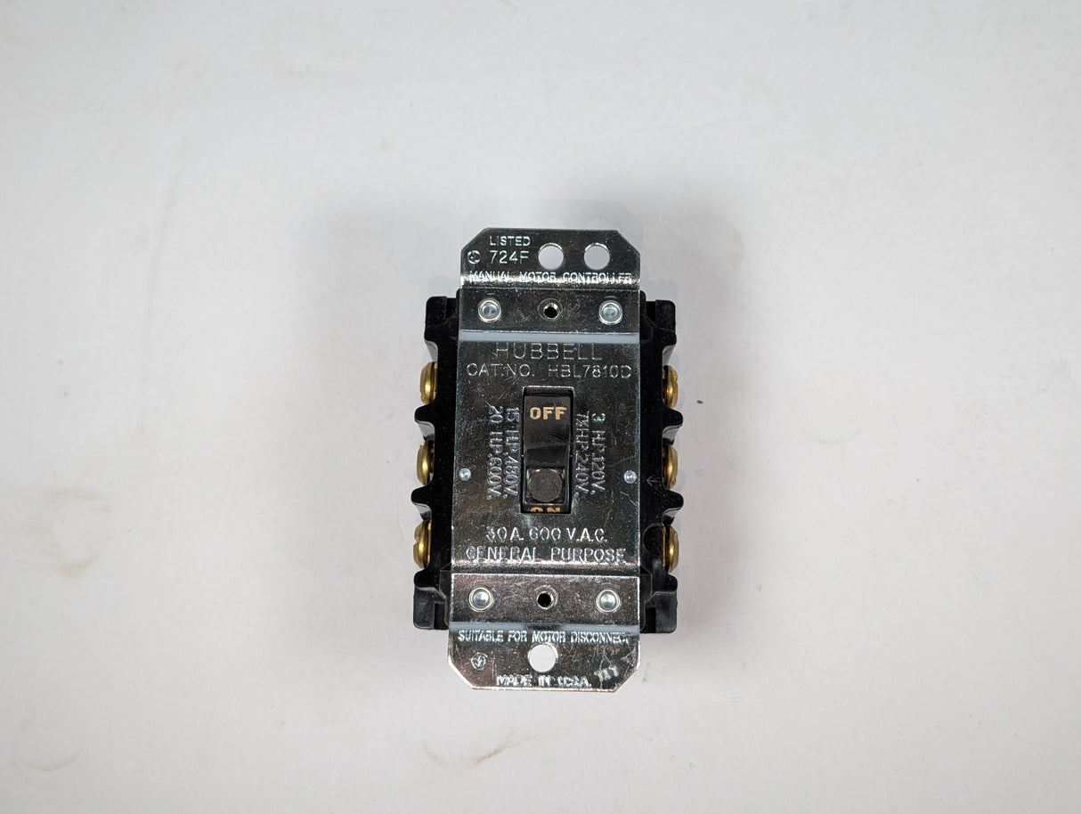 Hubbel - 30 Amp Disconnect Switch with 4" Enclosure - HBL7810D - New - Big Liquidators