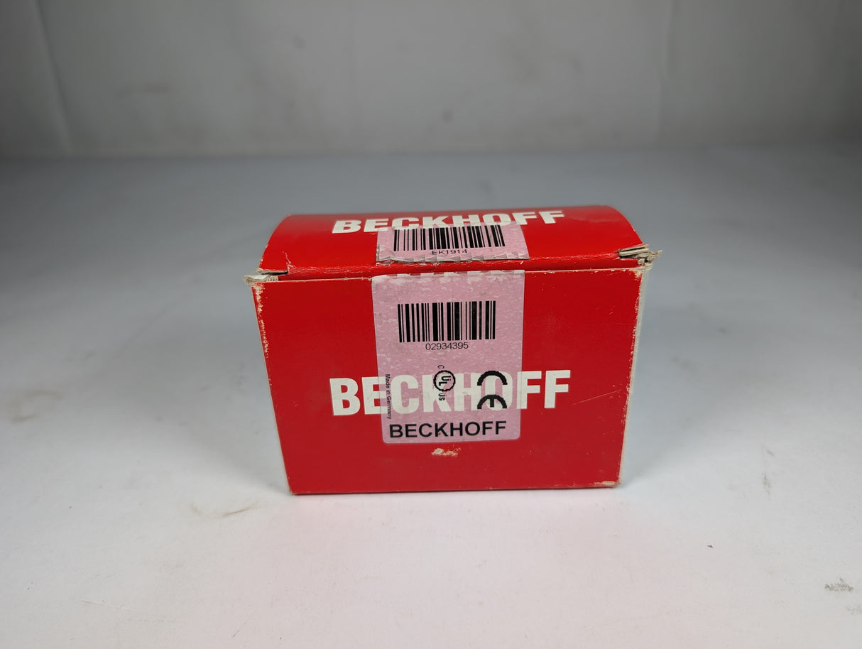 BECKHOFF - EtherCat Cuppler with Intigrated Digital Standard and Safety I/O's - EK1914 - New - Big Liquidators
