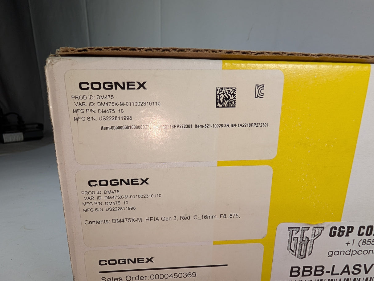 Cognex - Fixed Mount Barcode Scanner w/Smart Vision Lights - DM475 - New - Big Liquidators