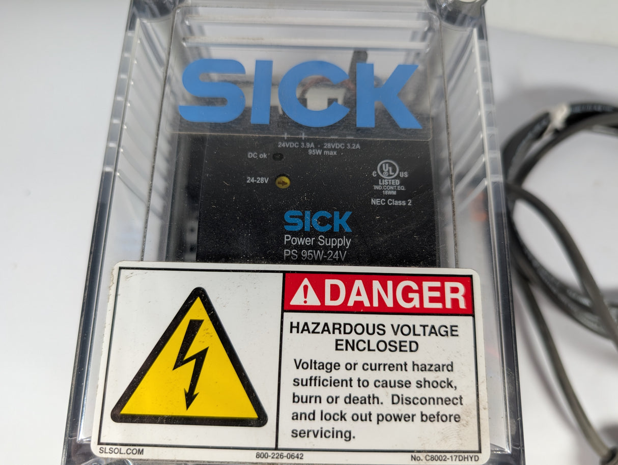 SICK - 4 Amp Zone Control Power Supply - PS 95W - 24V - Used - Big Liquidators