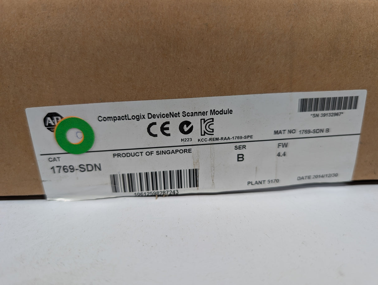 Allen Bradley - DeviceNet Scanner Module - 1769 - SDN - New - Big Liquidators