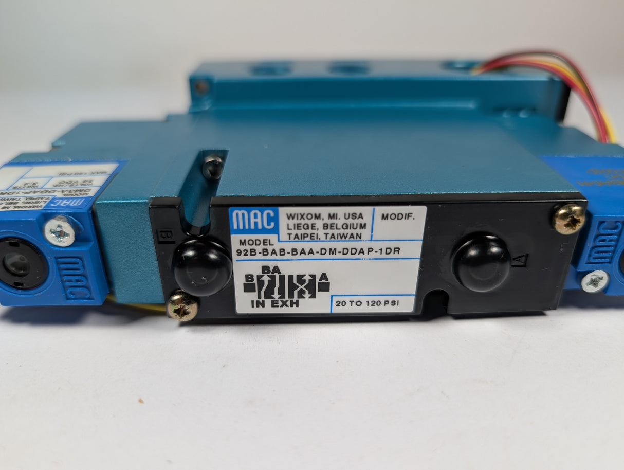 MAC Valves - Double Solenoid Valve - 92B - BAB - BAA - DM - DDAP - 1DR - New - Big Liquidators