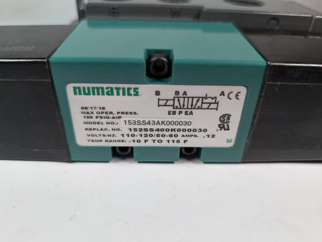 Neumatics - Electrically - actuated Pneumatic Double Solenoid Valve - 153SS43AK000030 - New - Big Liquidators