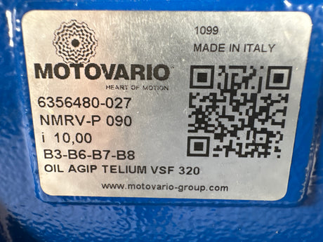 Motovario - 10:1 Worm Gear Reducer - NMRV - P 090 - Used - Big Liquidators