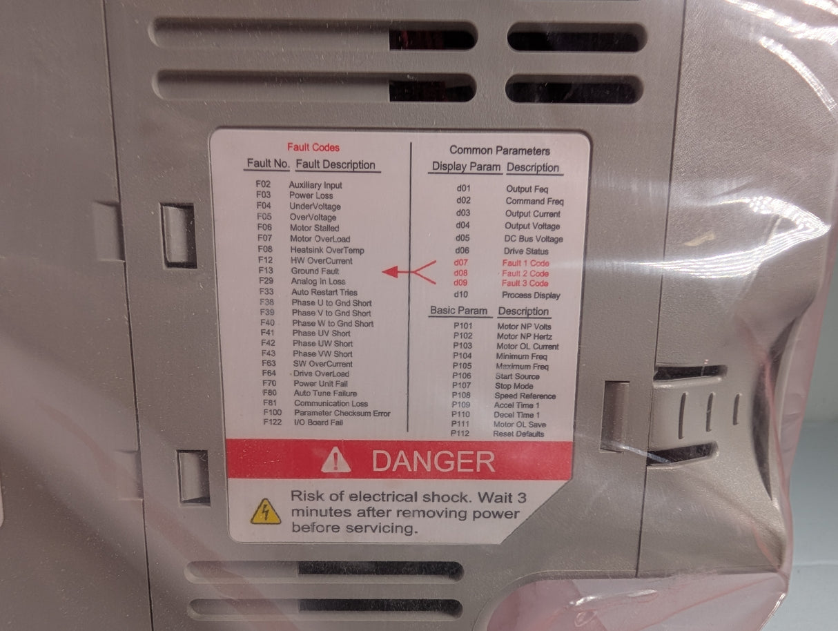 Allen Bradley - PowerFlex 4M Variable Frequency Drive - 22F - D018N104 - New - Big Liquidators