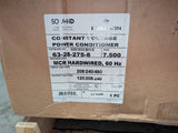 Sola HD - 7.500 KVA Constant Voltage Power Conditioner - 63 - 28 - 275 - 8 - New - Big Liquidators