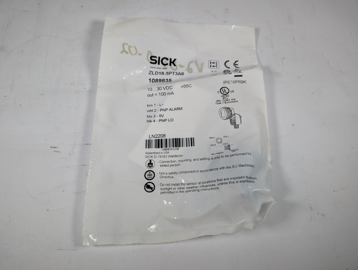 SICK - Photelectric Sensor - ZLD18 - 5PT3A8 - New - Big Liquidators