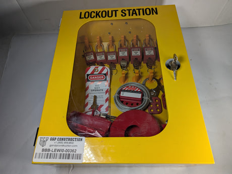 Lockout Station Cabinet with Assorted Lockout Equipment - Used - Big Liquidators
