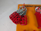 Lockout Station - Tags, 3 x Lockout Hasps, 4 Locks with Keys - Used - Big Liquidators