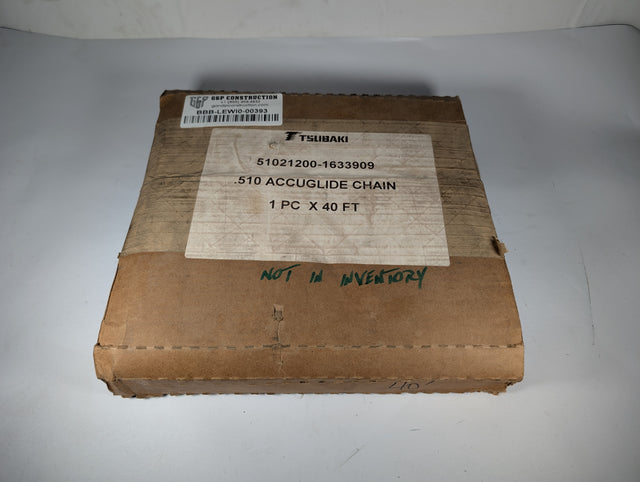 Tsubaki - .510 Accuglide Chain 40 FT - 51021200 - New - Big Liquidators