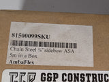 AmbaFlex - 3/4" SideBow Steel Chain 5 Meters - 81500099SKU - New - Big Liquidators