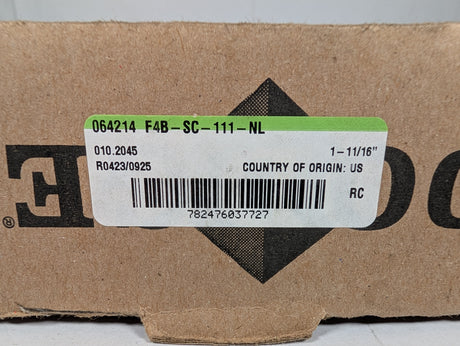 Dodge - Flange - Mount Ball Bearing Unit - F4B - SC - 111 - NL - New - Big Liquidators