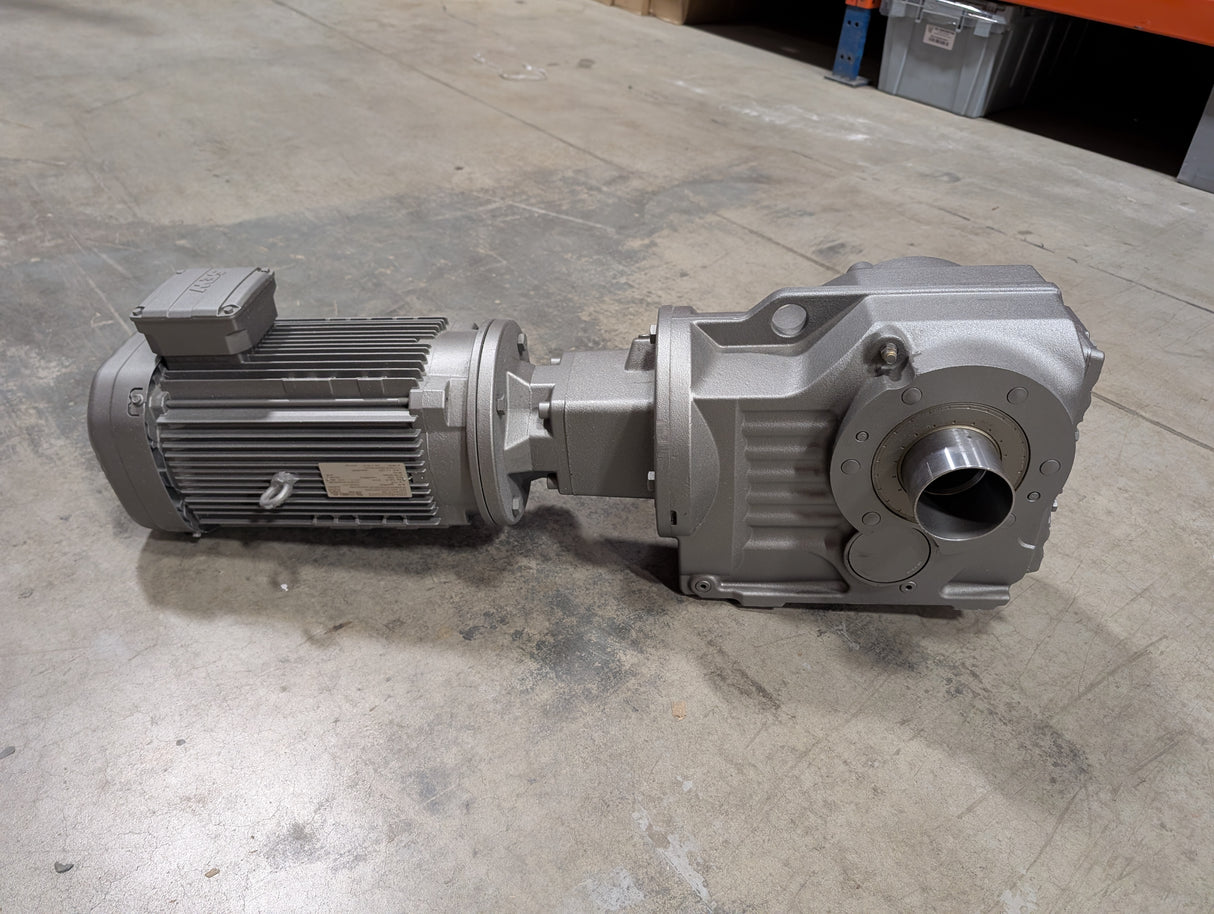 Sew - Eurodrive - 7.5 HP Helical Bevel Gearmotor - KT87 AM213/215 DRN132S4 - New - Big Liquidators