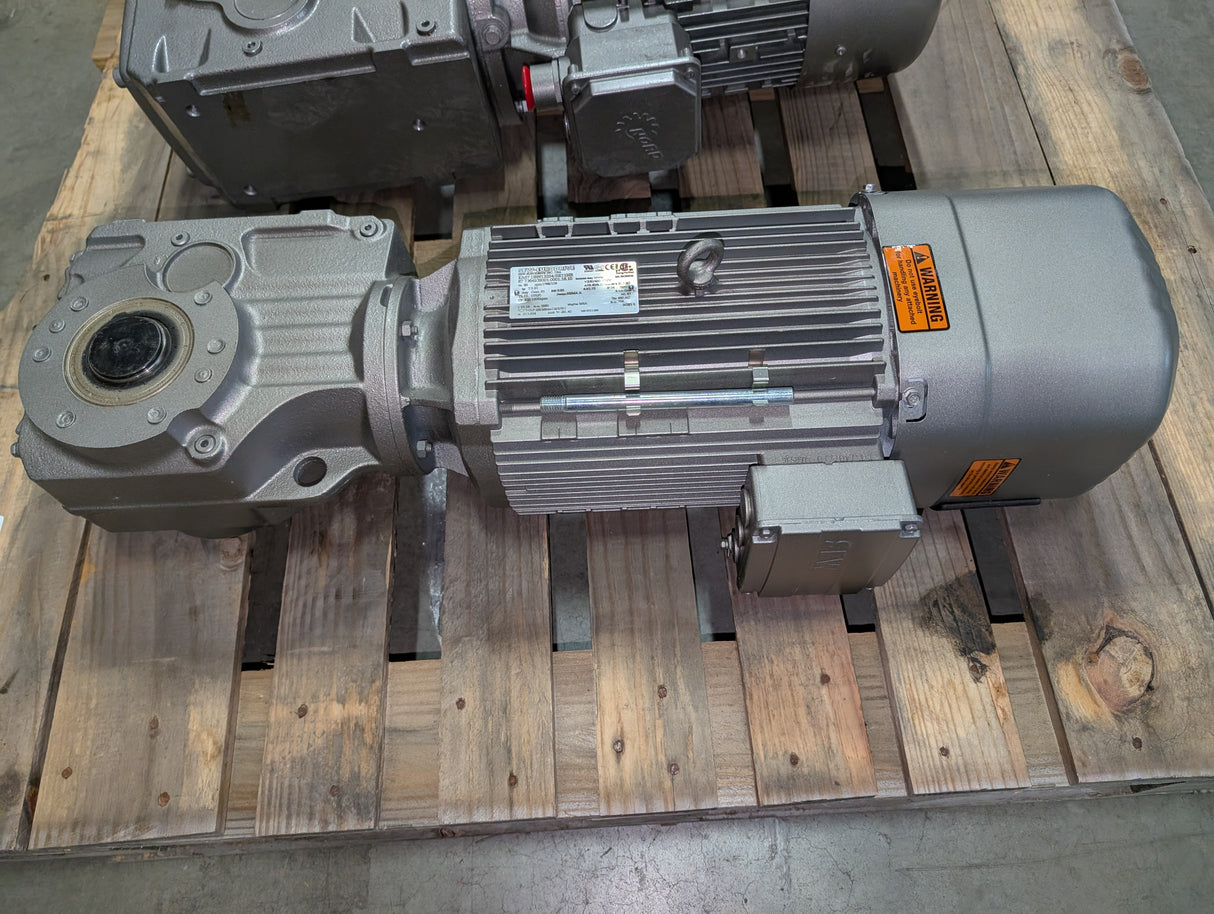 Sew - Eurodrive - 7.5 HP Helical Bevel Gearmotor - KA67 DRN132S4/BE11HR - New - Big Liquidators