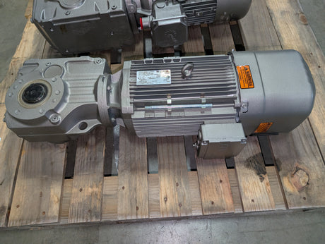Sew - Eurodrive - 7.5 HP Helical Bevel Gearmotor - KA67 DRN132S4/BE11HR - New - Big Liquidators