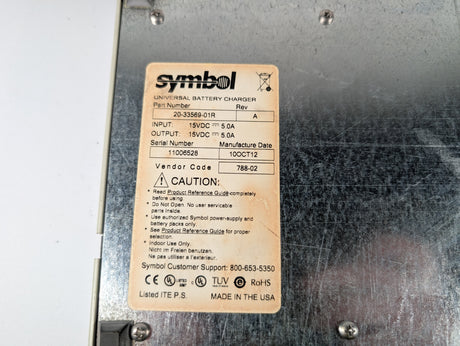 Symbol - 4 Slot Charging Dock for MC92N0 - G, MC9190 - G, MC9090 - G, MC9060 - G - 20 - 33569 - 01R - Used - Big Liquidators