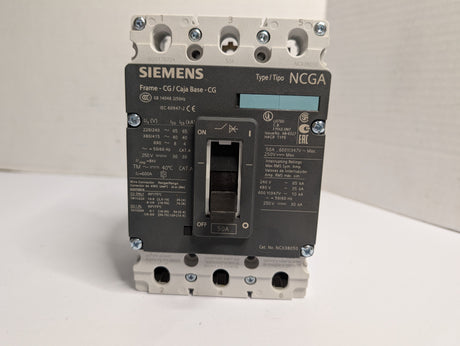 Siemens - 50 AMP Industrial Use Circuit Breaker - NCX3B050 - New - Big Liquidators