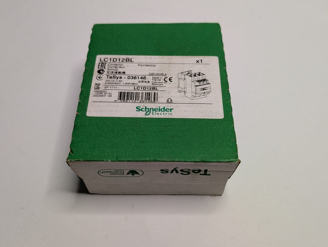 Schneider Electric - IEC Contactor 7.5HP at 480VAC - LC1D12BL - New - Big Liquidators