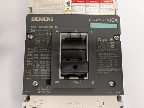 Siemens - 400 AMP Circuit Breaker - NJX3B400 - Used - Big Liquidators