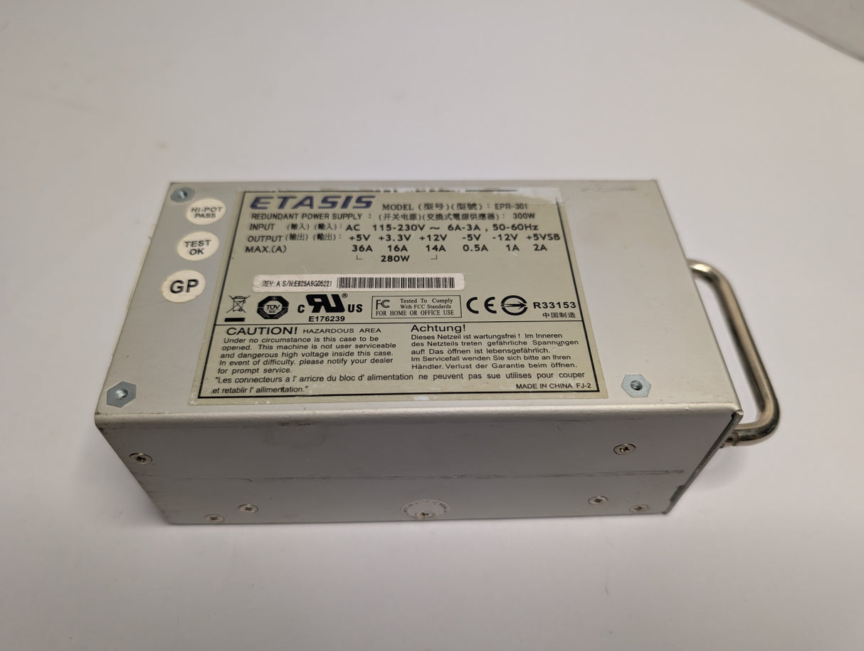 Etasis - 300W Redundant Power Supply - EPR - 301 - Used - Big Liquidators