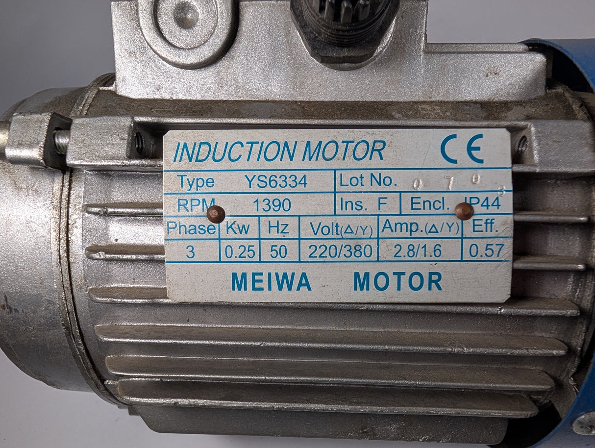 MEIWA - 0.25KW Electric Motor - YS6334 - Used - Big Liquidators