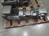 Sew - Eurodrive - 10 HP Helical Bevel Gearmotor - KT77 AM213/215 DRN132M4 - Used - Big Liquidators