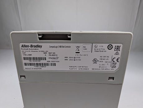 Allen Bradley - CompactLogix 2 MB ENet Controller - 1769 - L33ER - Used - Big Liquidators