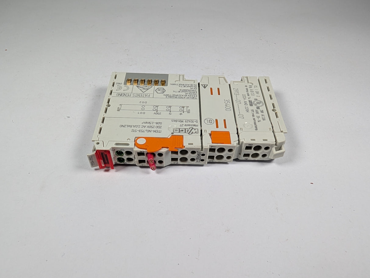 Wago - 2 - Channel Relay Output - 753 - 512 - Used - Big Liquidators