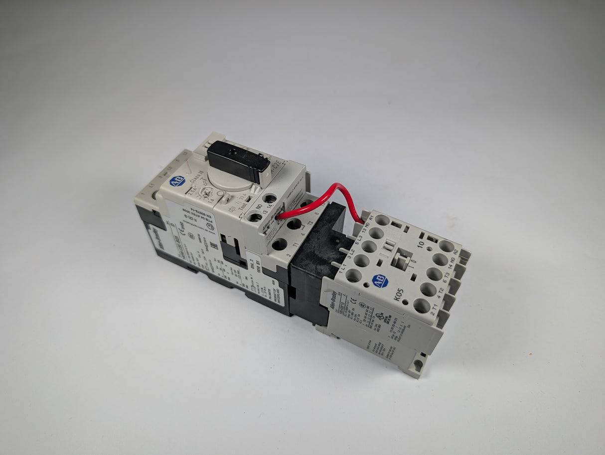 Allen Bradley - 32 Amp Circuit Breaker with Miniature Contactor - 140M - C2E - B25 w/100 - K05*10 - Used - Big Liquidators