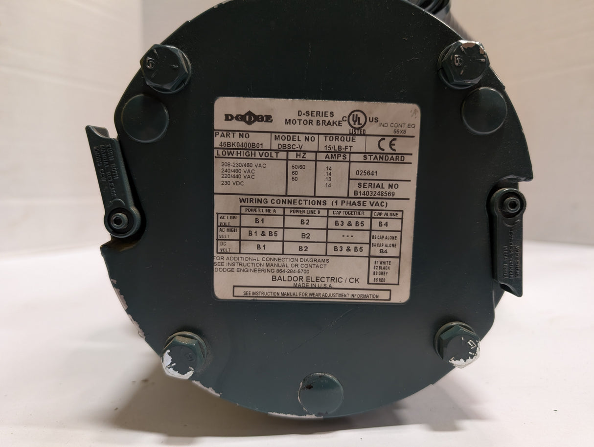 Baldor Reliance - 5 HP Electric Motor - VBM3615T - D - Used - Big Liquidators