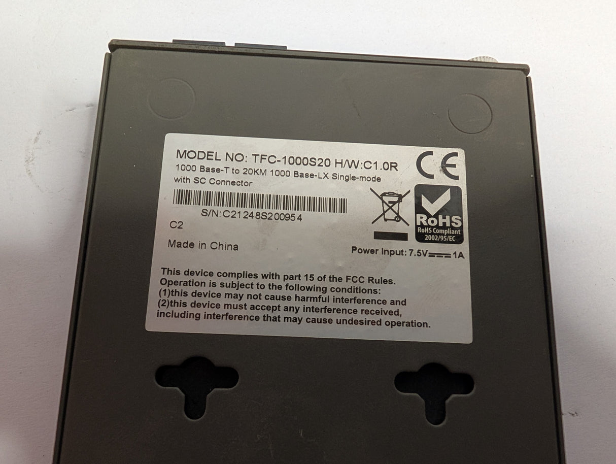 TRENDnet - Fiber to Ethernet Converter - TFC - 1000S20 - Used - Big Liquidators