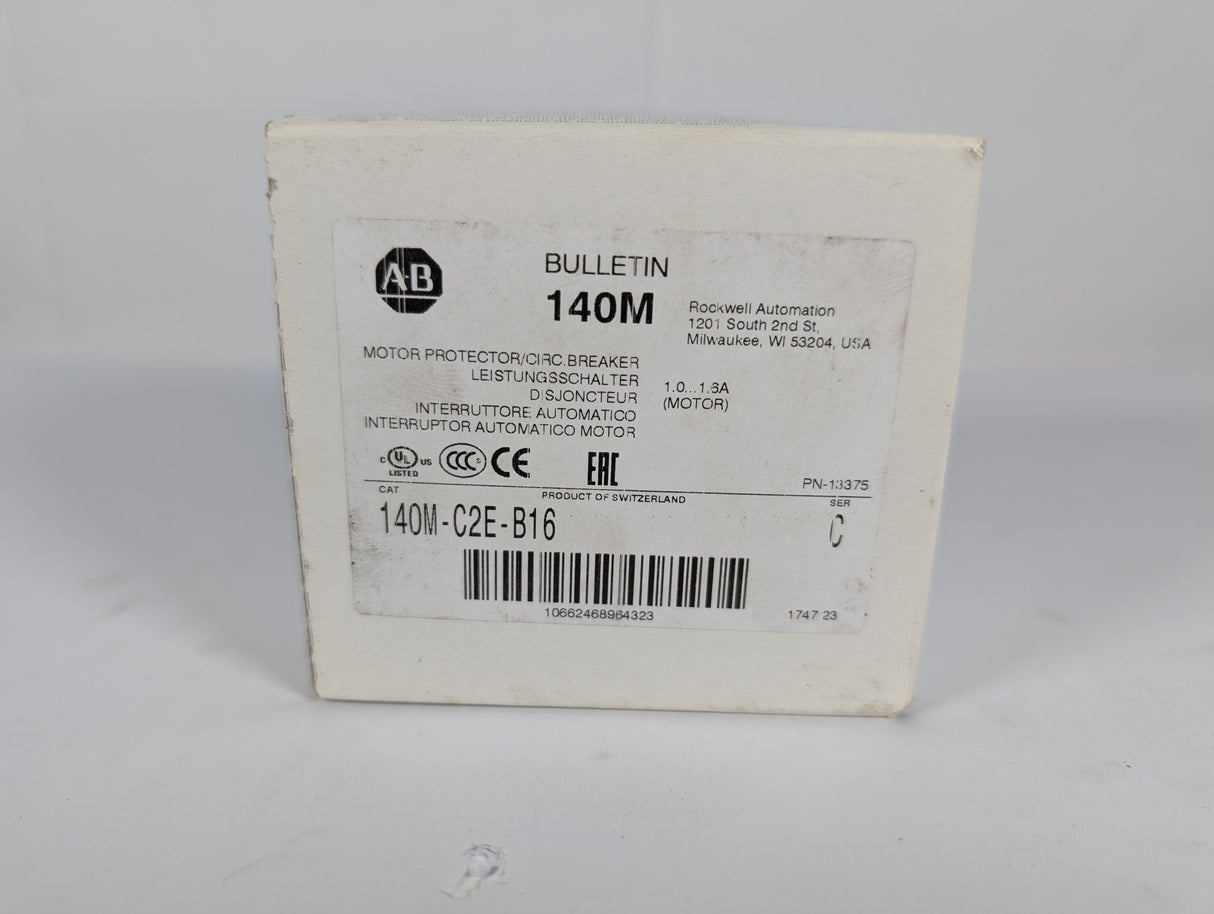 allen bradley - Motor Circuit Breaker - 140m - c2e - b16 - New - Big Liquidators