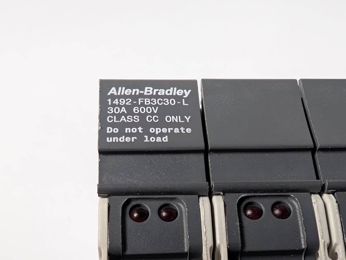 Allen Bradley - 30 Amp Fuse Holder - 1492 - FB3C30 - L - Used - Big Liquidators