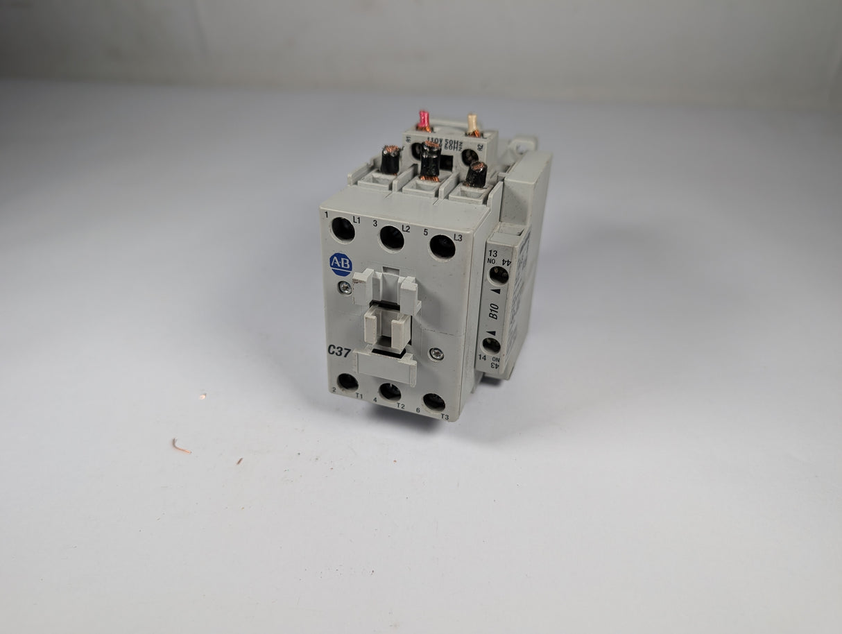Allen Bradley - 37 Amp Contactor with Auxilary Contact Block - 100 - C37*00 w/100 - S - Used - Big Liquidators