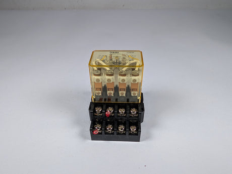 IDEC - 10 Amp Compact Power Relay with Relay Socket - RH4B - UL w/SH4B - 05 - Used - Big Liquidators
