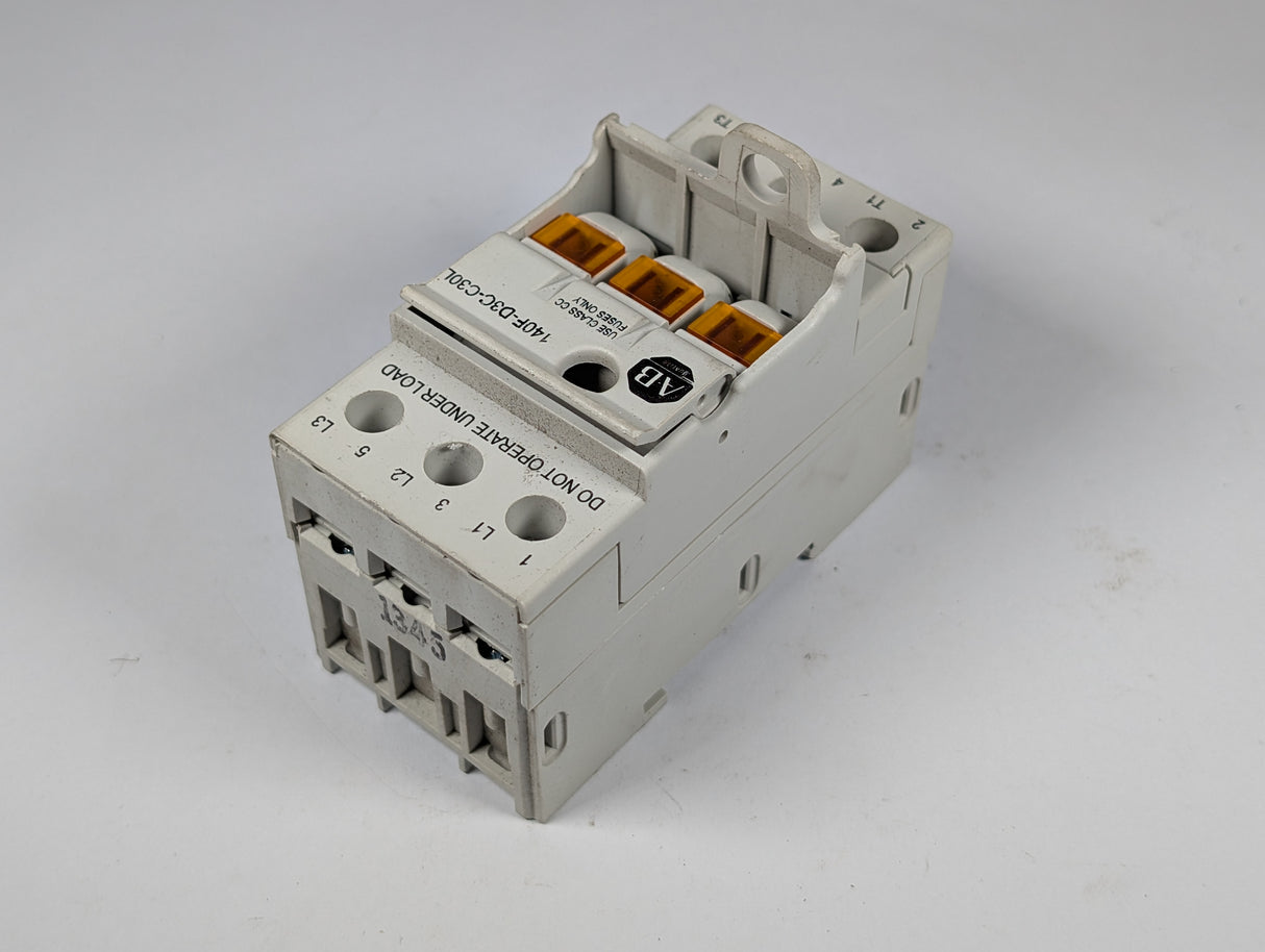 Allen Bradley - 30 Amp Fuse Holder - 140F - D3C - C30L - Used - Big Liquidators