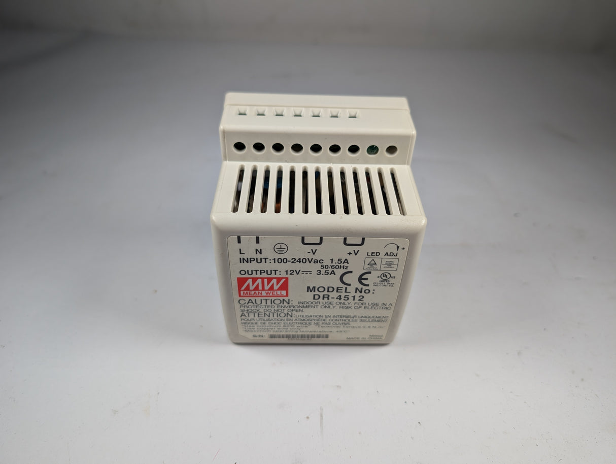 Mean Well - 42 Watt Power Supply - DR - 4512 - Used - Big Liquidators