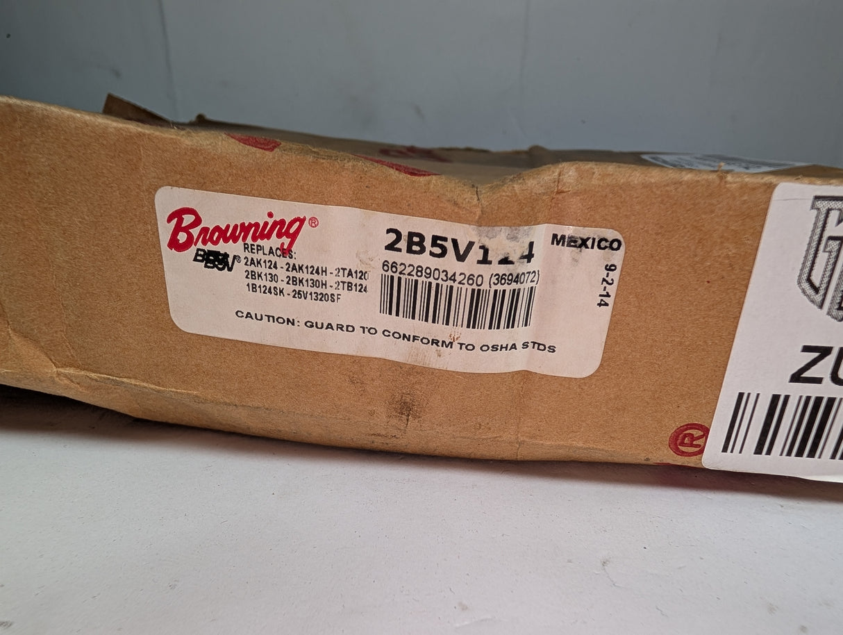 Browning - 2 Groove Fixed Pitch Pulley - 2B5V124 - New - Big Liquidators
